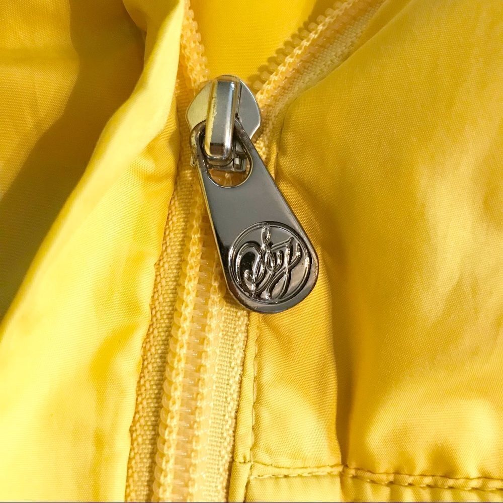 Sean John Lemon Yellow Nylon Zip Up Crop Jacket - Picture 12 of 16